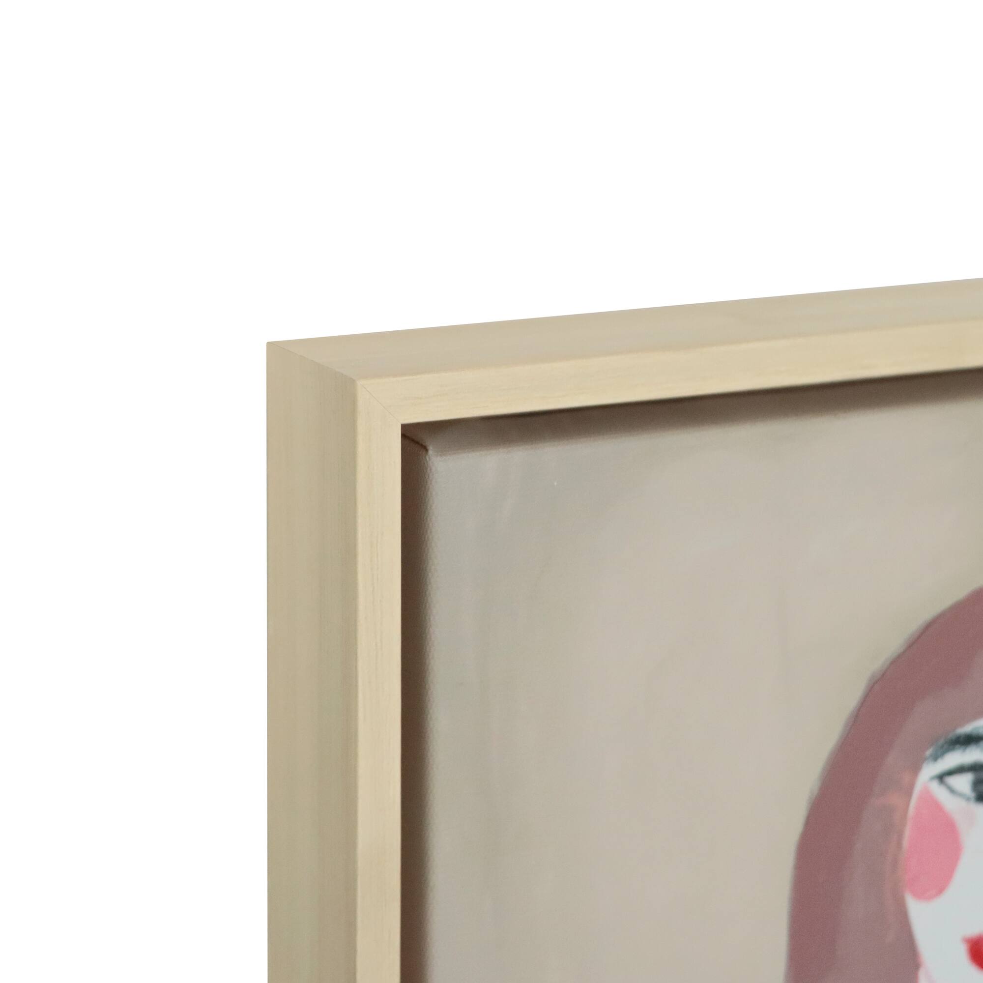 9" x 18" Pink-Brown Lady Wall Décor by Ashland®